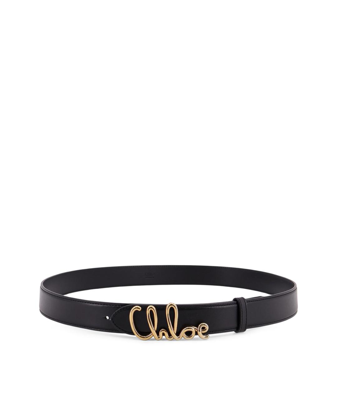CHLOE Черный кожаный ремень, фото 1