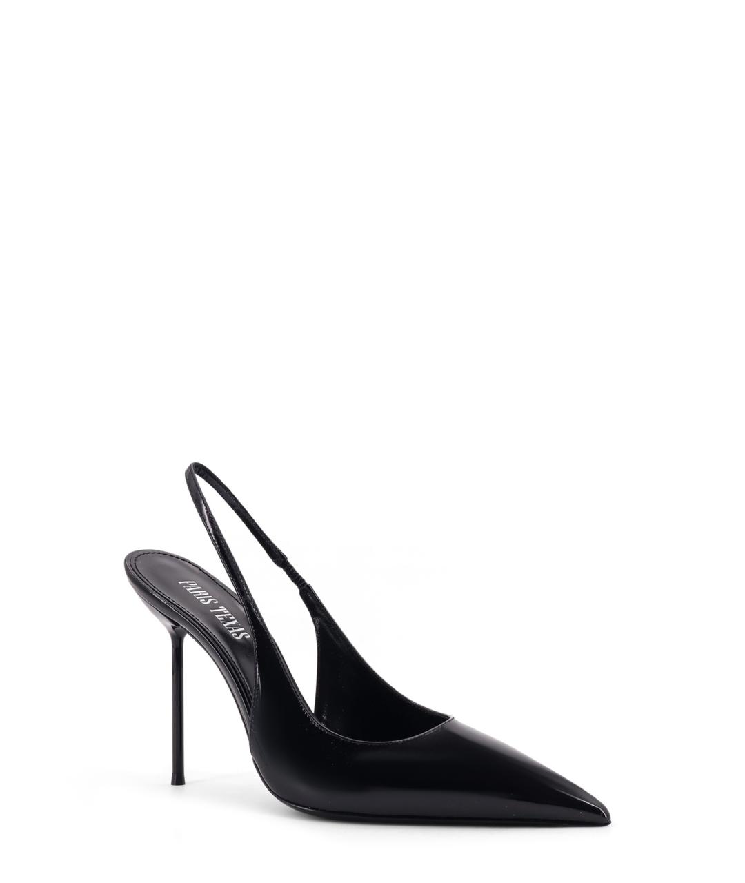 PARIS TEXAS Черные кожаные туфли, фото 2