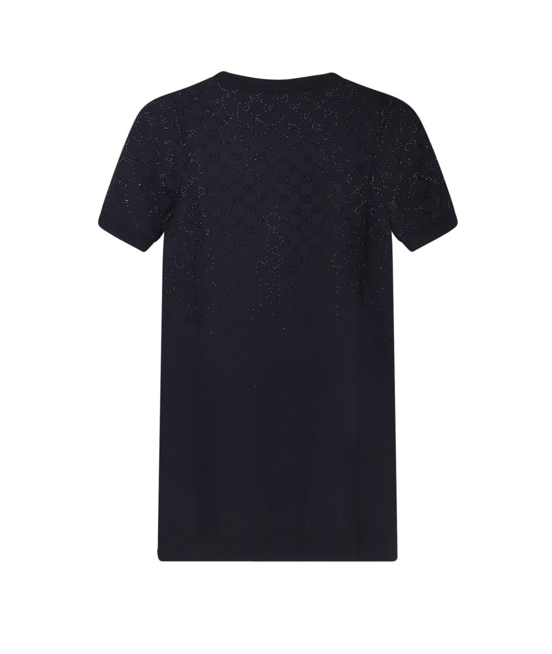 GUCCI Черное шерстяное повседневное платье, фото 2