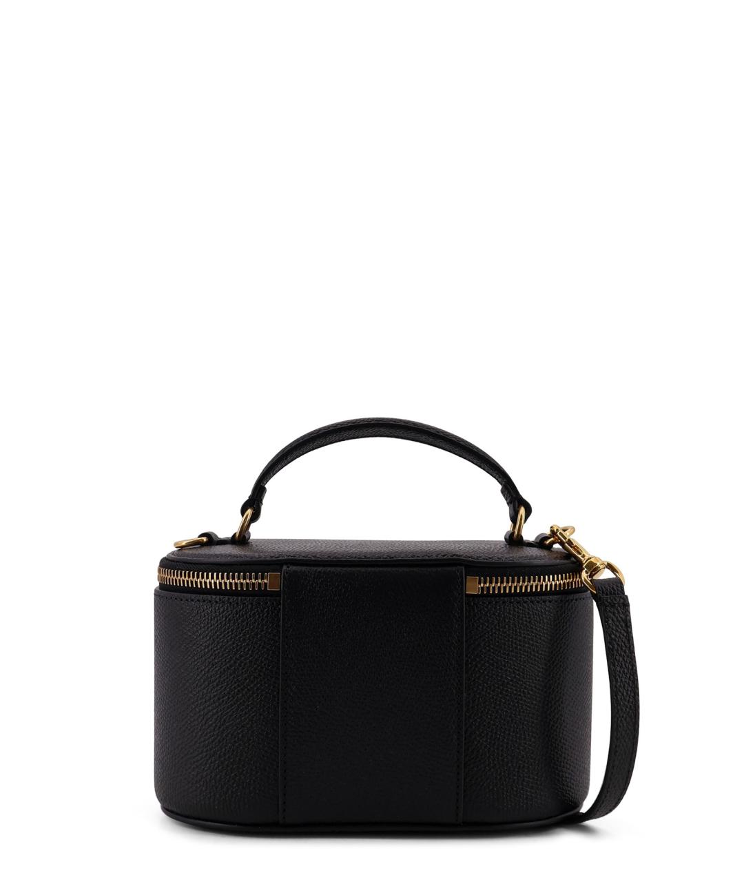 VALENTINO Черная кожаная сумка через плечо, фото 2