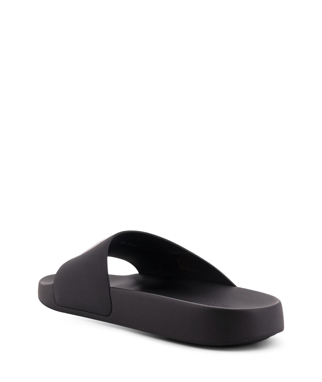 GIVENCHY Черные резиновые шлепанцы, фото 3