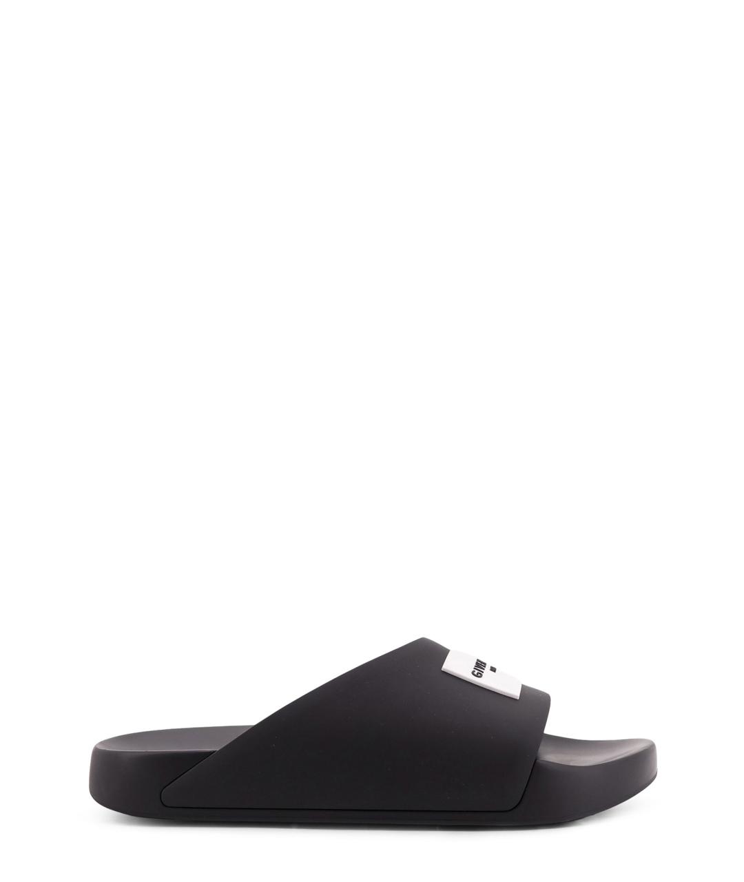 GIVENCHY Черные резиновые шлепанцы, фото 1