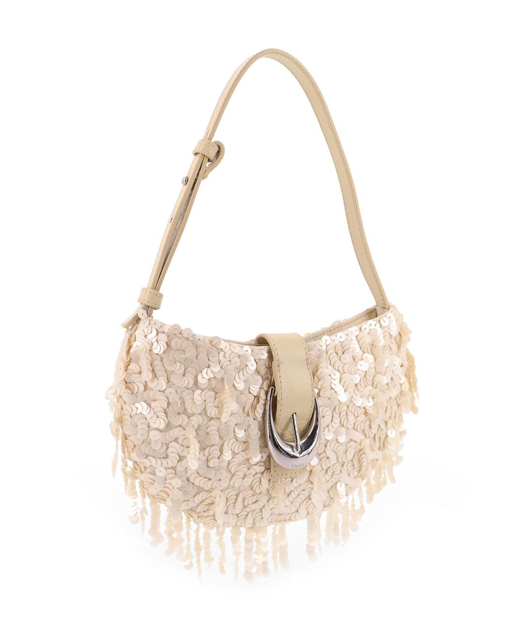 STAUD Бежевая тканевая сумка через плечо, фото 3