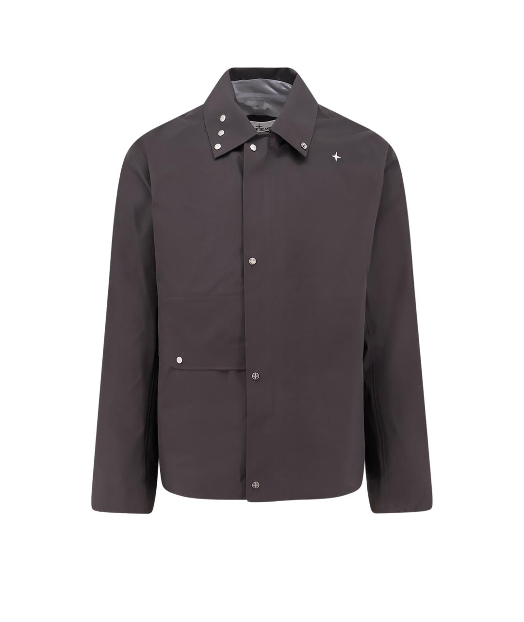 STONE ISLAND Серая полиэстеровая куртка, фото 1