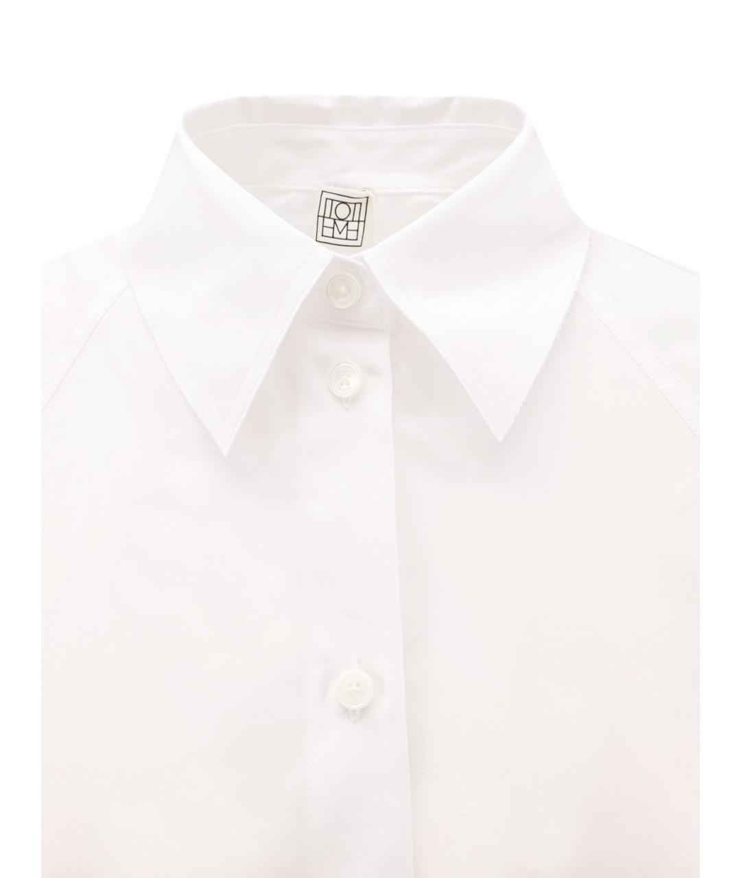 TOTEME Белая хлопковая рубашка, фото 3