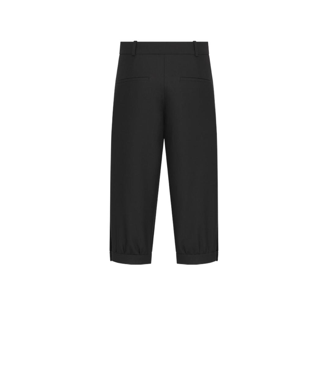 CHRISTIAN DIOR Черные шерстяные бриджи, фото 2