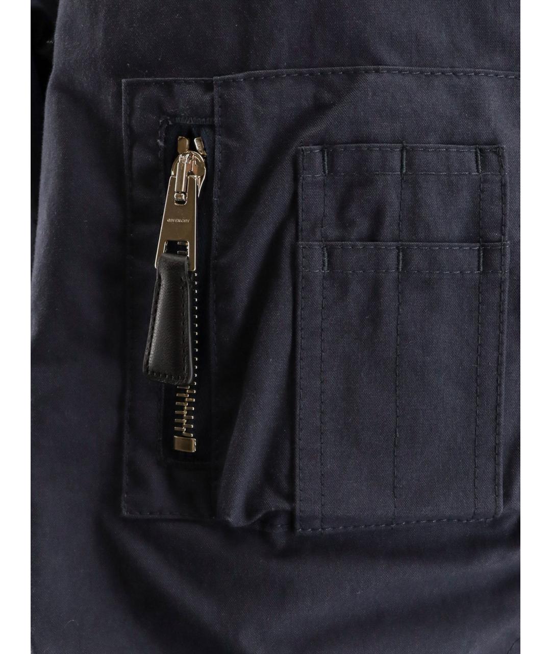GIVENCHY Темно-синяя хлопковая куртка, фото 3