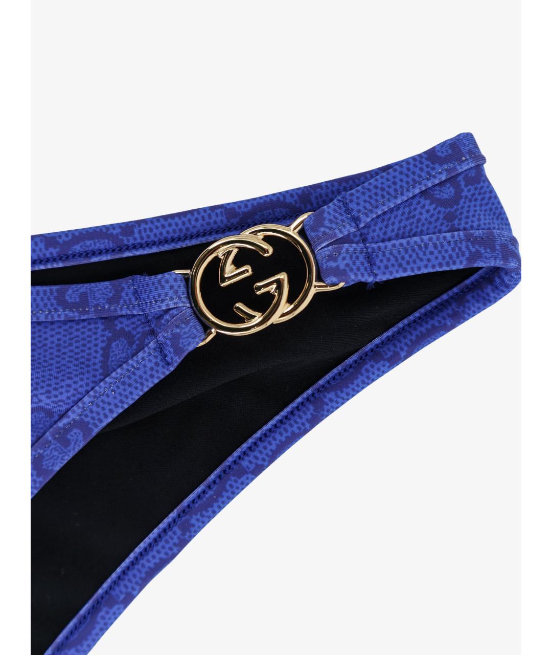 GUCCI Синий полиамидовый купальник, фото 3