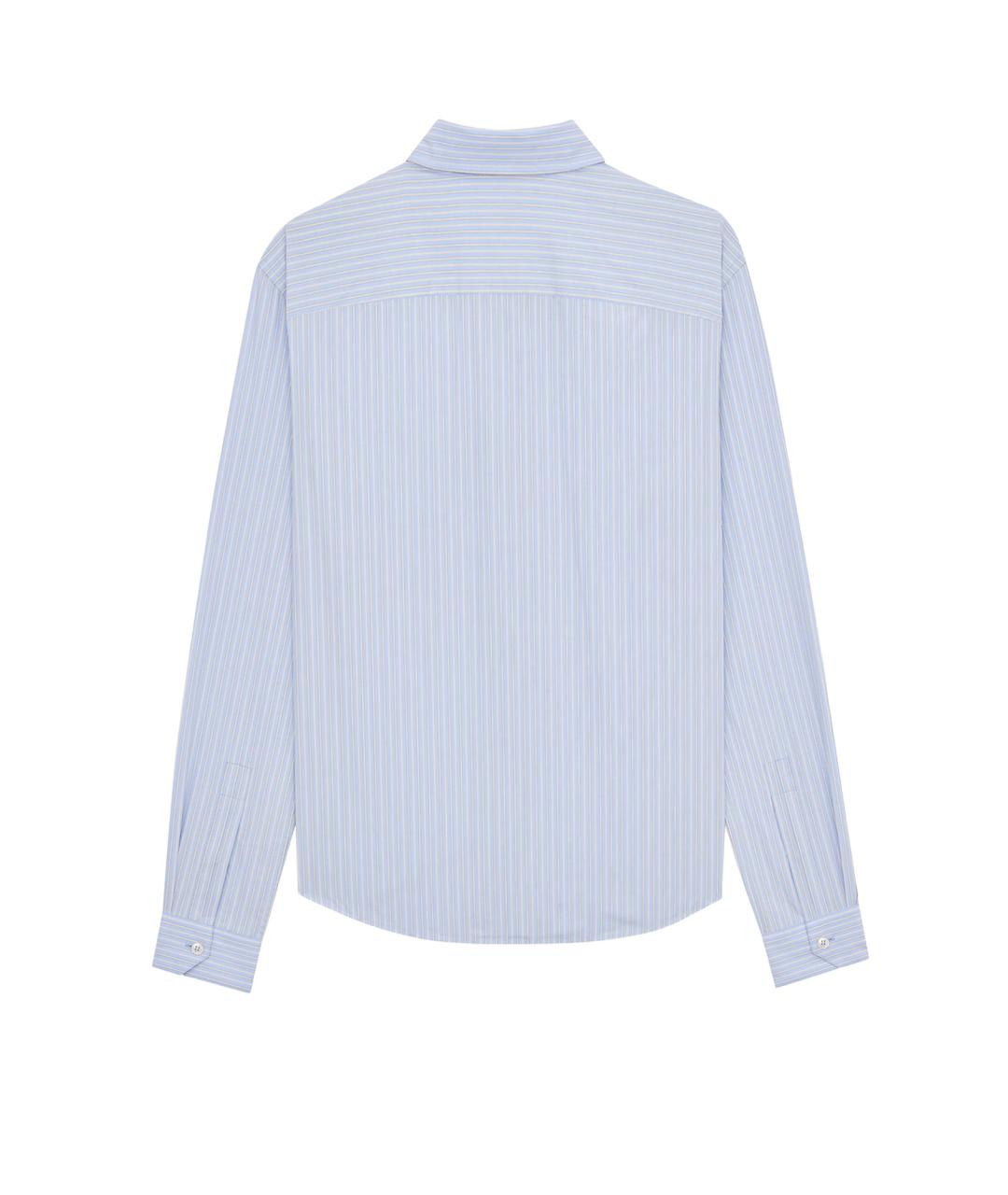 SAINT LAURENT Голубая хлопковая рубашка, фото 2