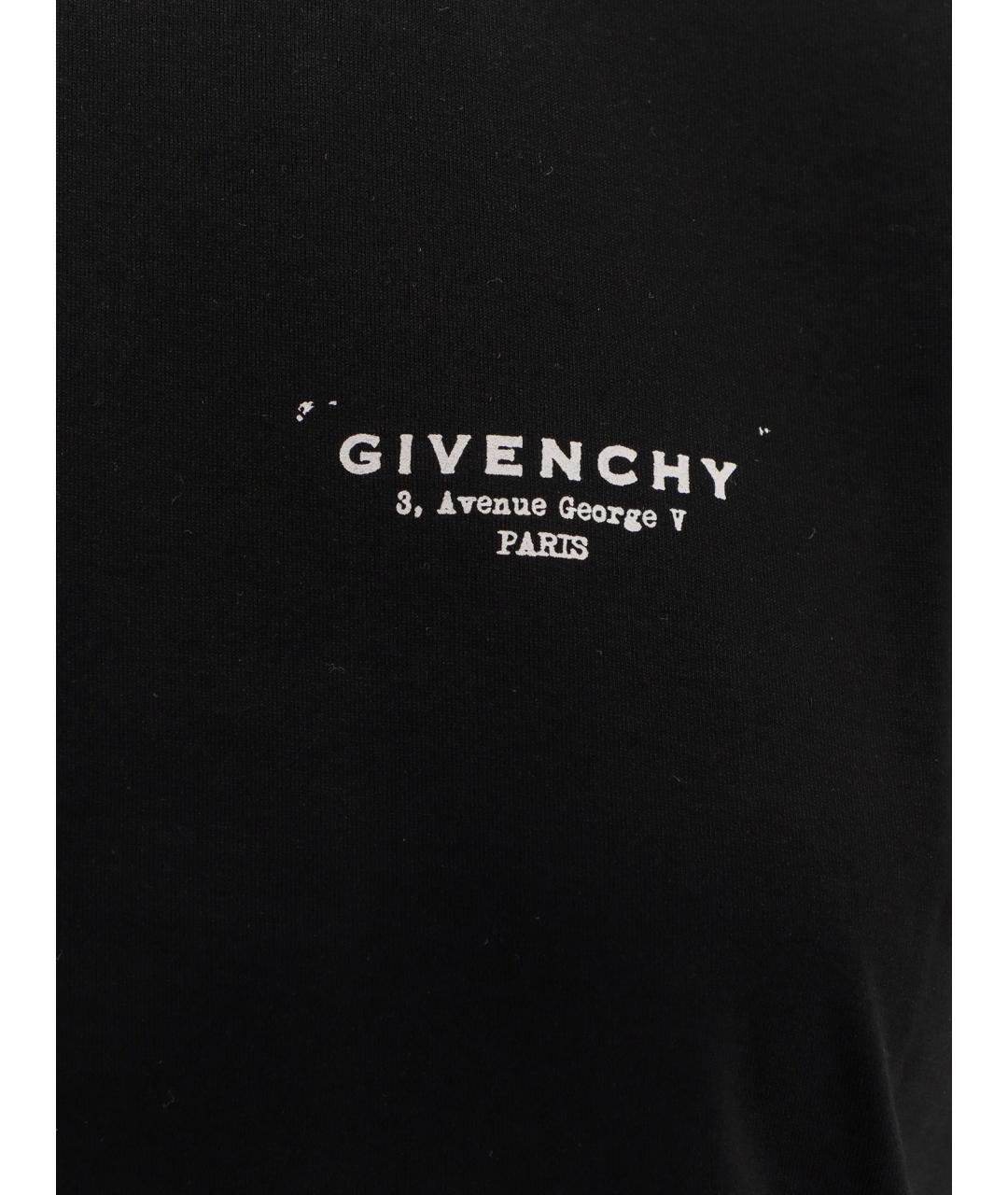 GIVENCHY Черная хлопковая футболка, фото 3