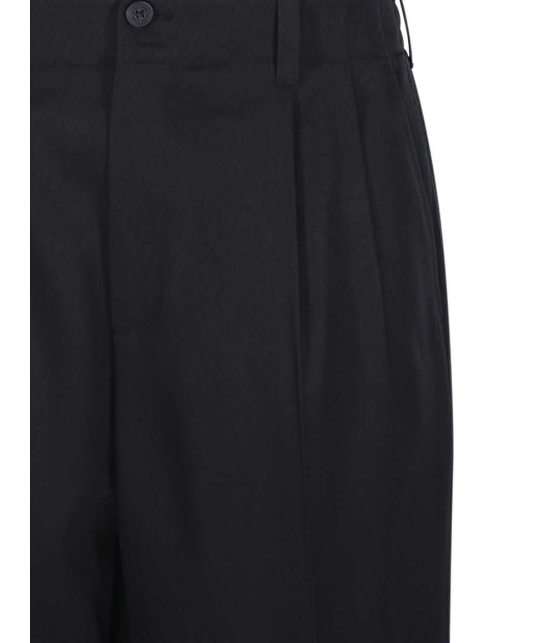 GOLDEN GOOSE DELUXE BRAND Черные шерстяные повседневные брюки, фото 3