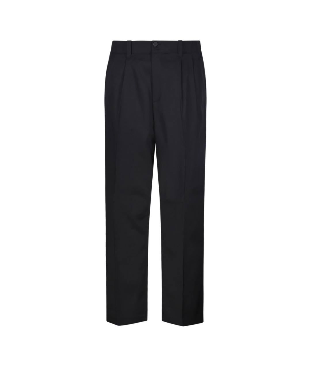 GOLDEN GOOSE DELUXE BRAND Черные шерстяные повседневные брюки, фото 1