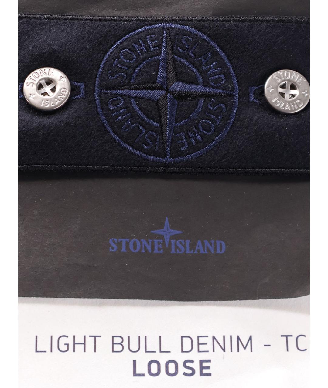 STONE ISLAND Коричневые хлопковые прямые джинсы, фото 3