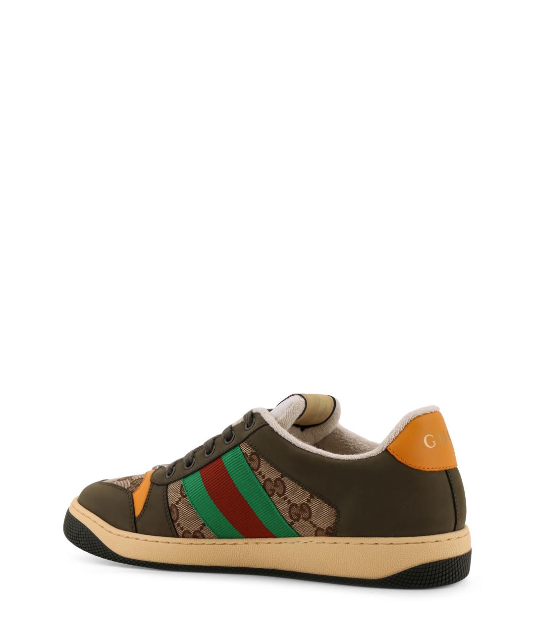 GUCCI Мульти кожаные низкие кроссовки / кеды, фото 3