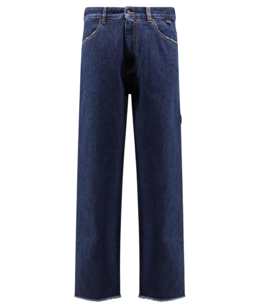 DARKPARK Синие хлопковые прямые джинсы, фото 1