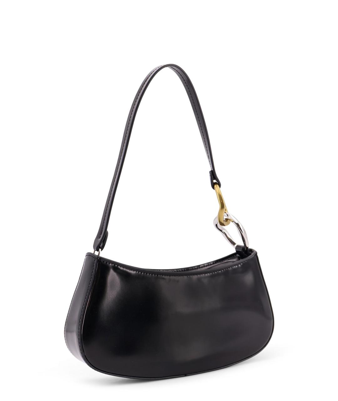 STAUD Черная кожаная сумка через плечо, фото 3