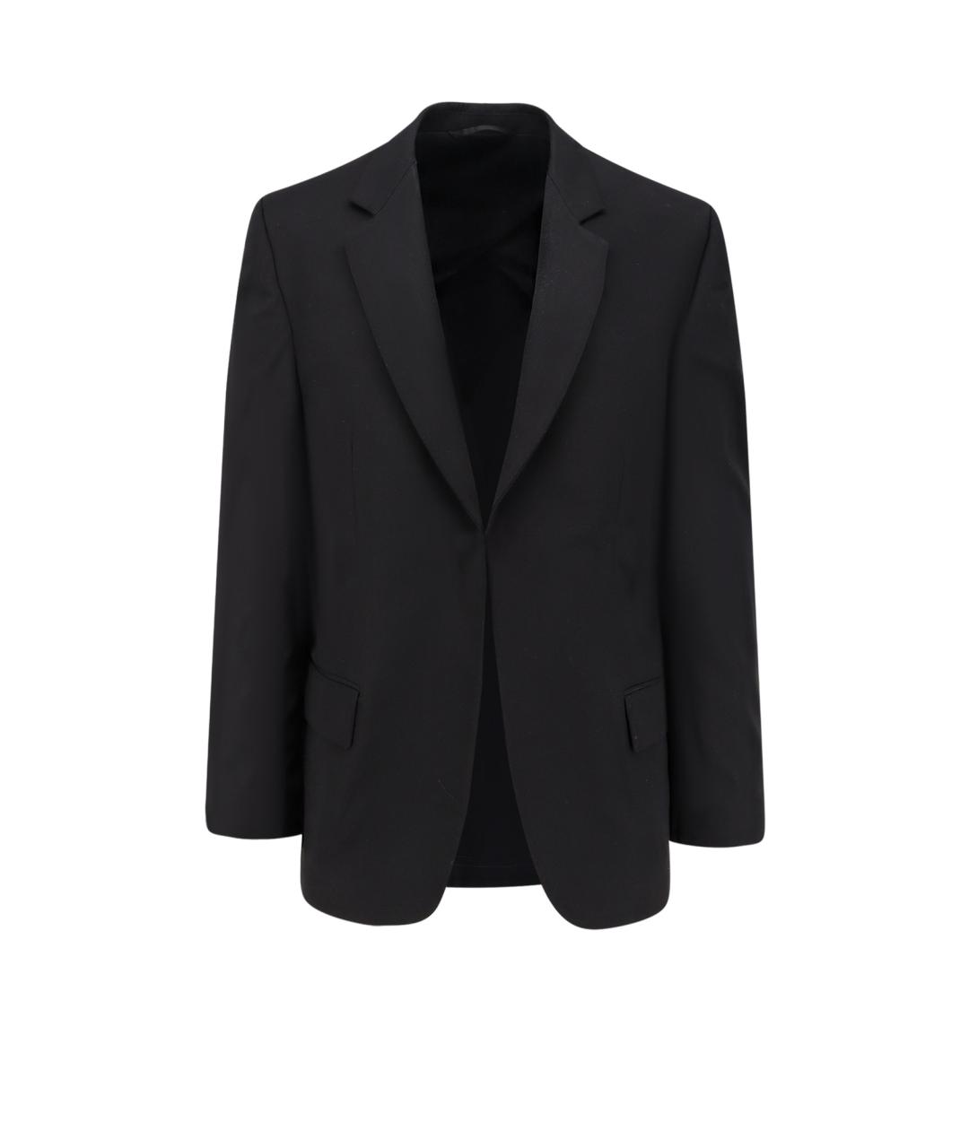 BALENCIAGA Черный шерстяной пиджак, фото 1