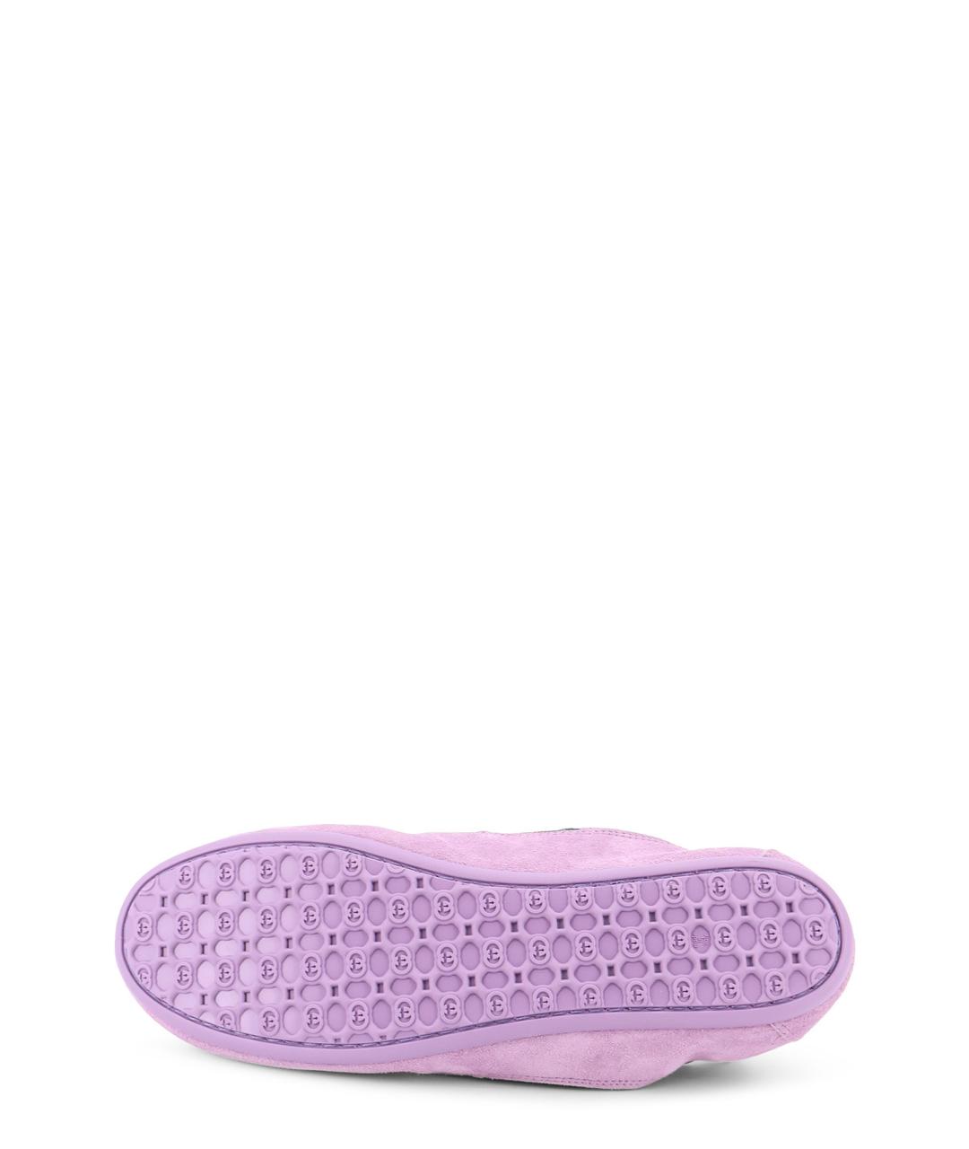 GUCCI Фиолетовые замшевые кроссовки, фото 4