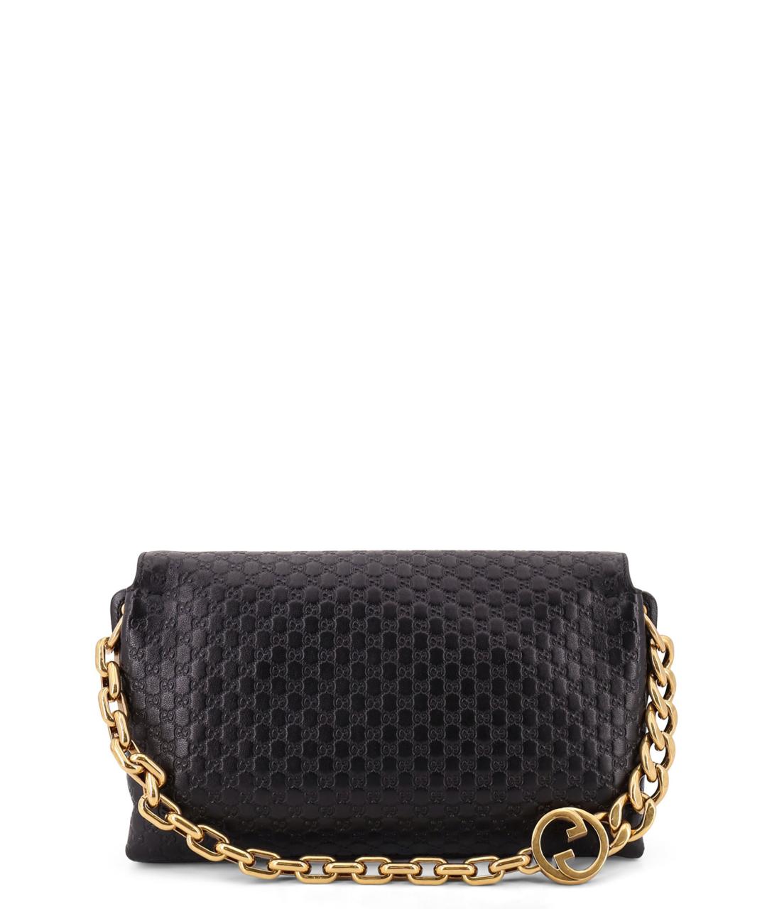 GUCCI Черная кожаная сумка через плечо, фото 2