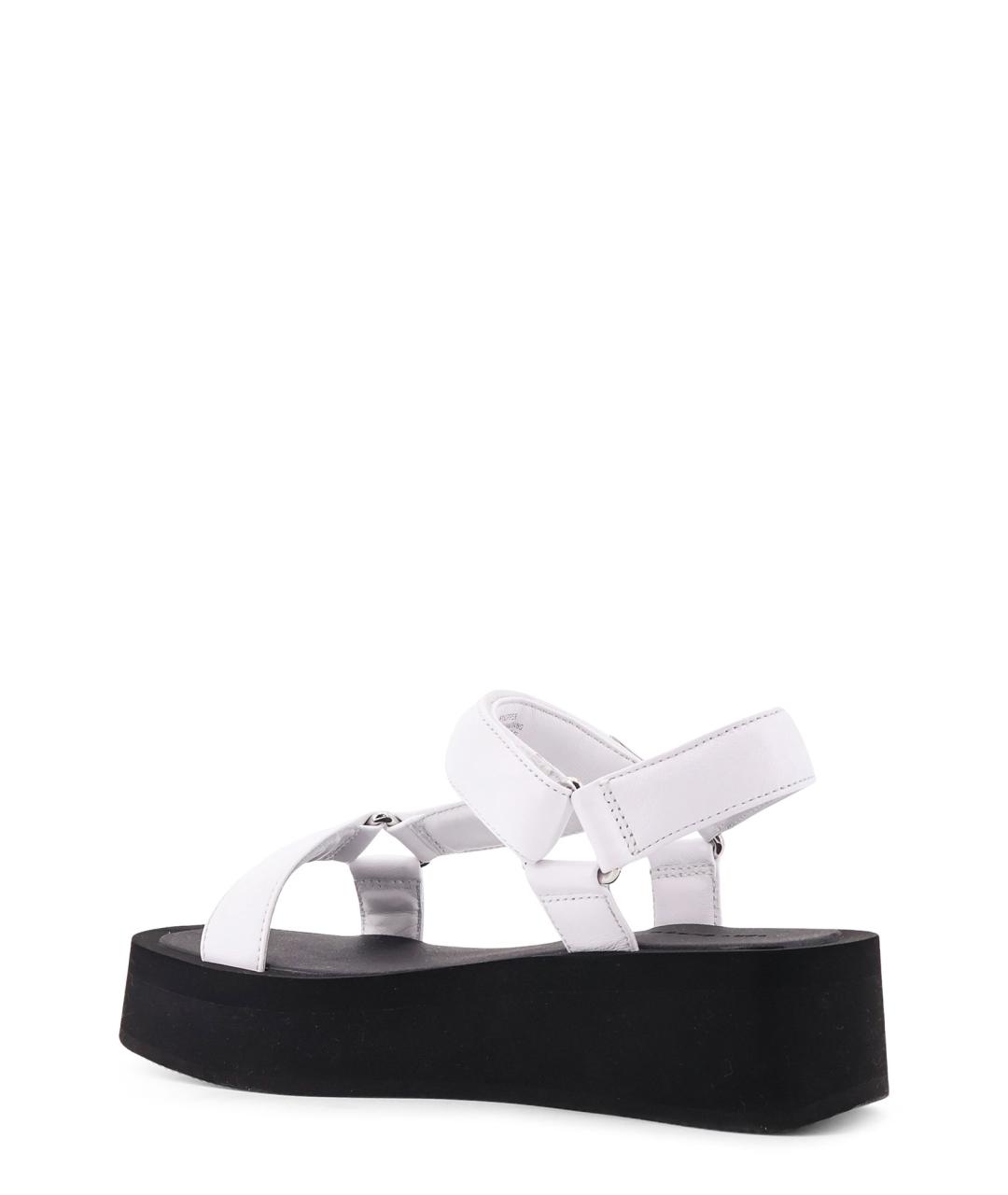 TORY BURCH Белые кожаные босоножки, фото 3
