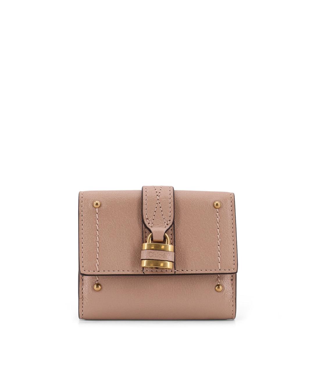 CHLOE Бежевый кожаный кошелек, фото 1