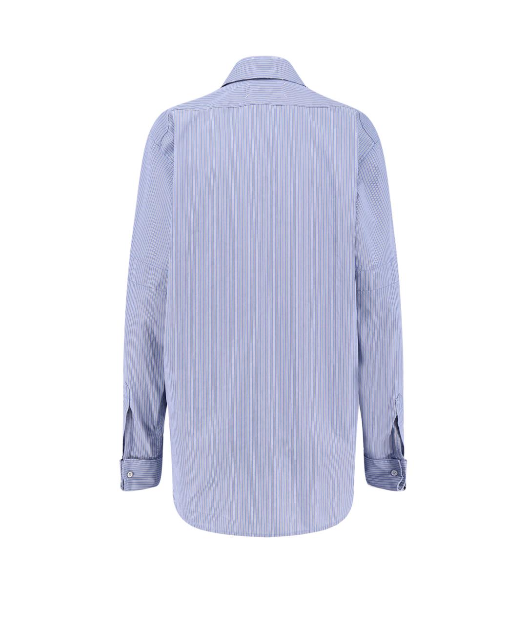 MAISON MARGIELA Голубая хлопковая рубашка, фото 2