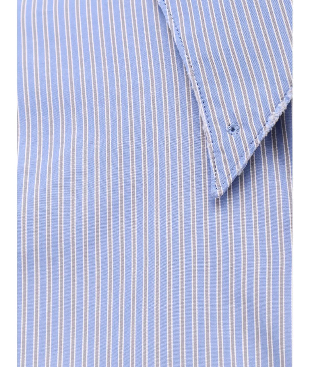 MAISON MARGIELA Голубая хлопковая рубашка, фото 3