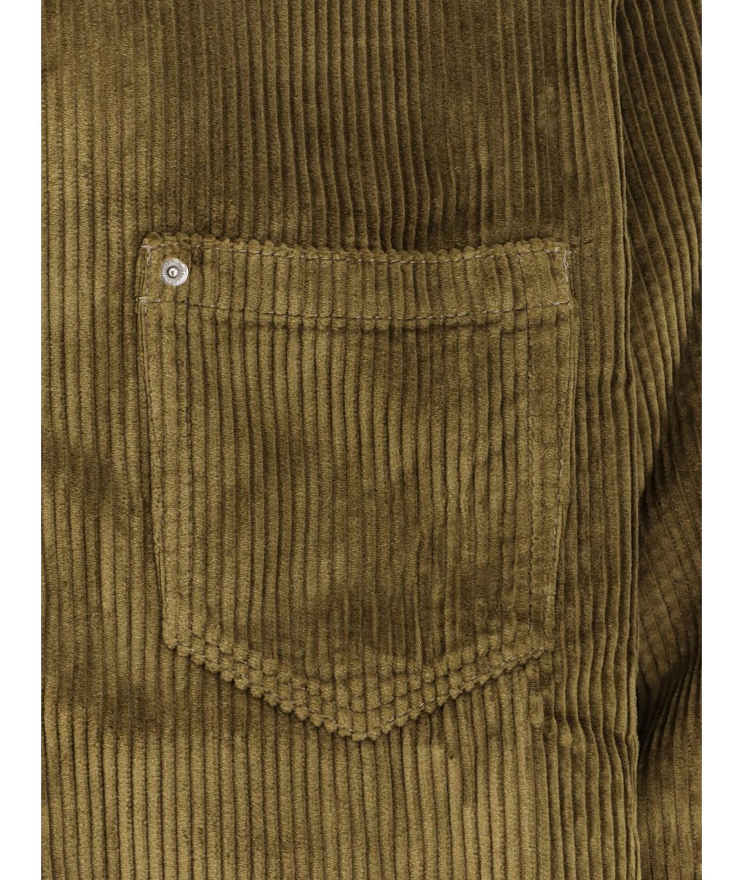 Ami Paris Хаки хлопковая кэжуал рубашка, фото 3