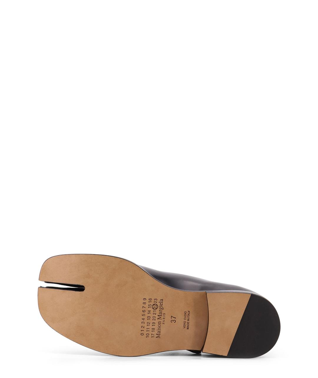 MAISON MARGIELA Черные кожаные балетки, фото 4