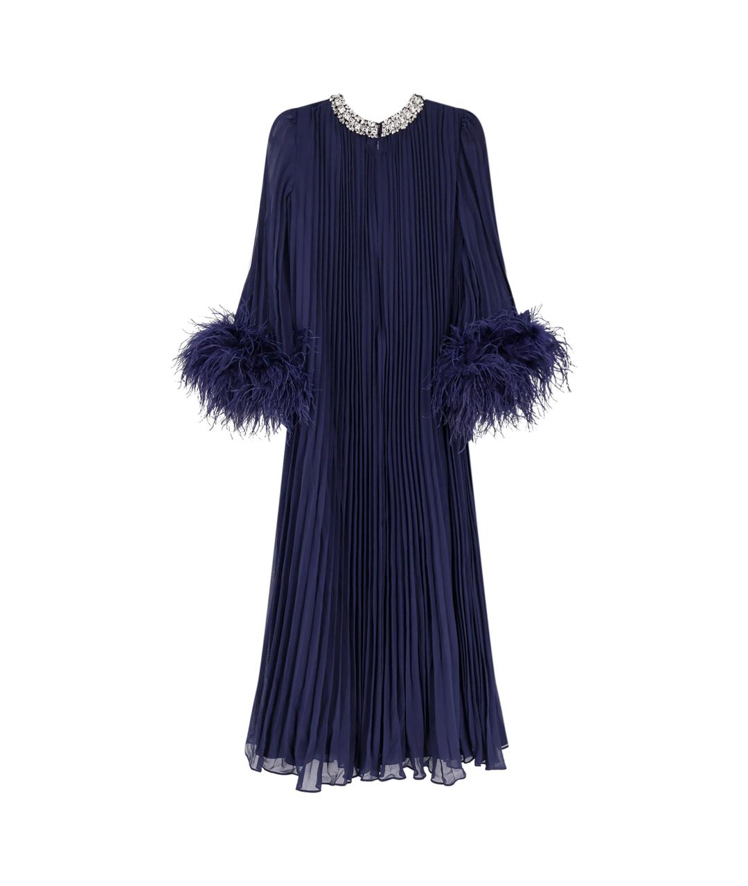 SELF-PORTRAIT Синее полиэстеровое коктейльное платье, фото 2