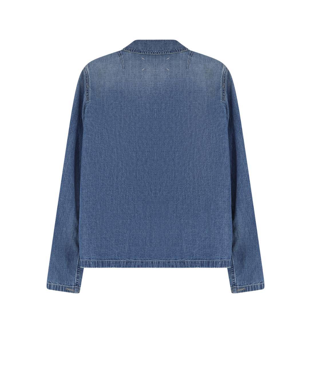 MAISON MARGIELA Синяя хлопковая рубашка, фото 2