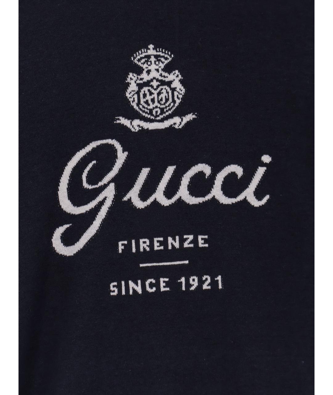 GUCCI Черный шелковый джемпер / свитер, фото 3