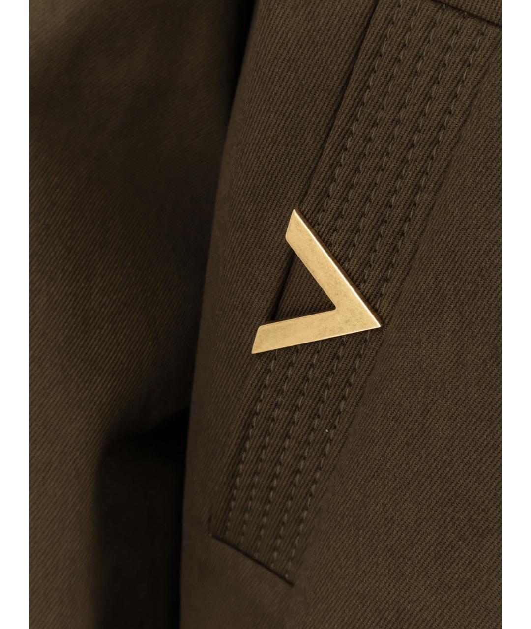 VALENTINO Хаки хлопковая куртка, фото 3