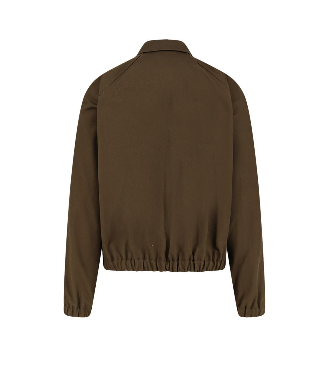 VALENTINO Хаки хлопковая куртка, фото 2