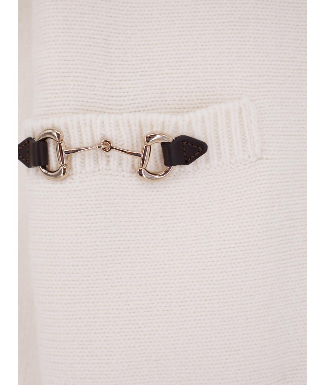 GUCCI Белый шерстяной кардиган, фото 3