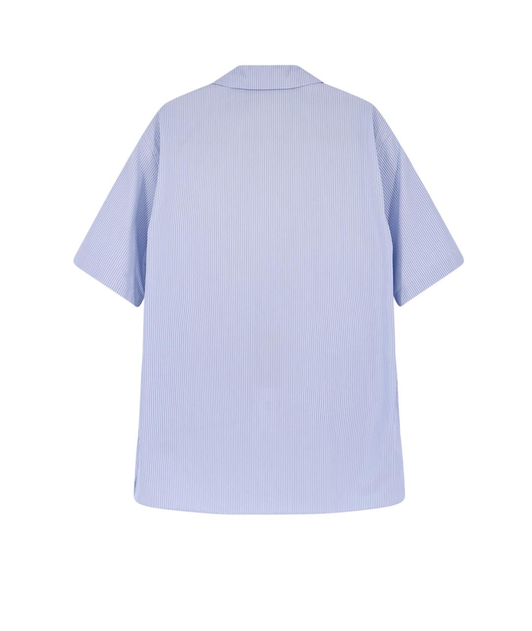 GUCCI Голубая хлопковая кэжуал рубашка, фото 2