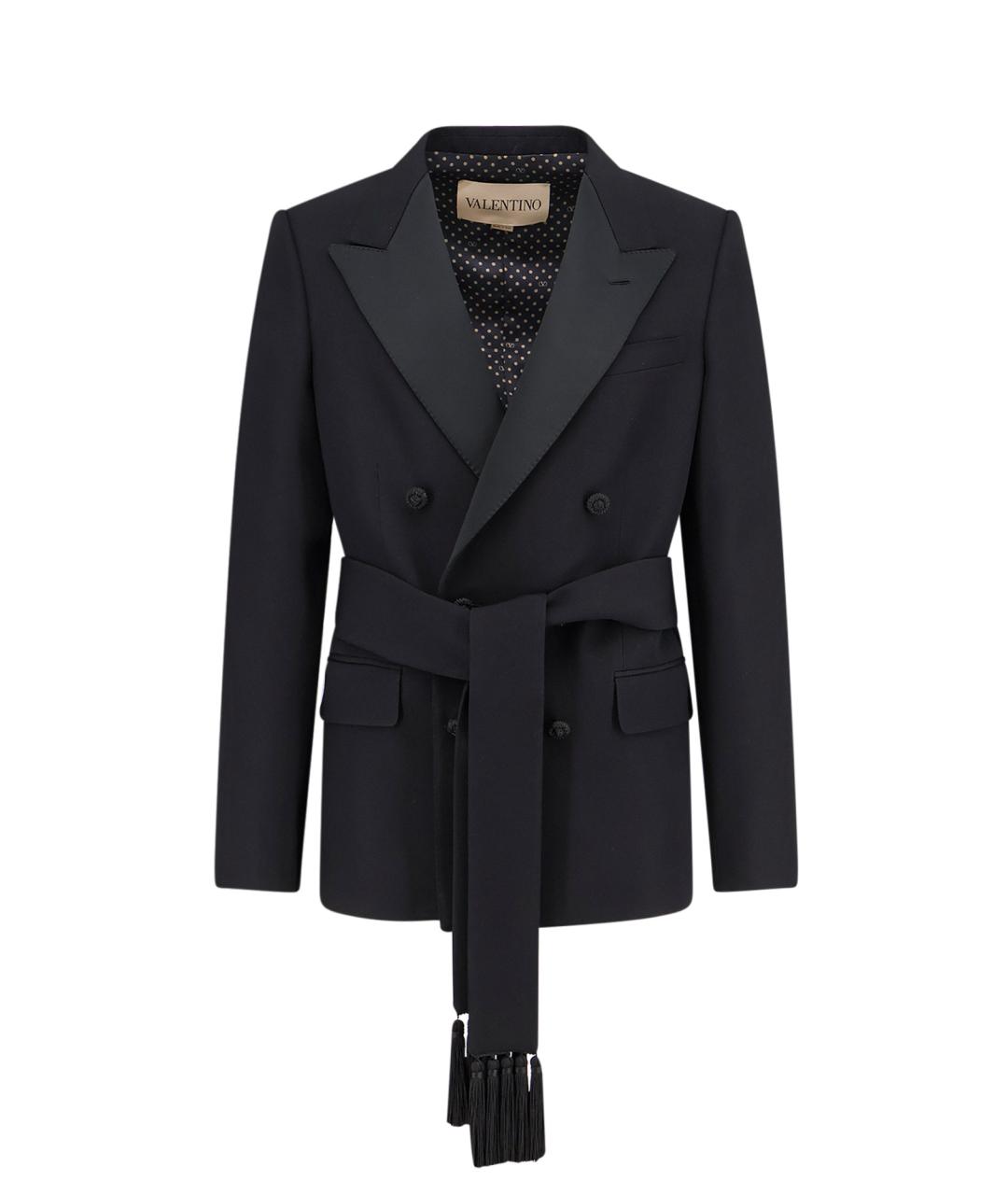 VALENTINO Черный шерстяной пиджак, фото 1