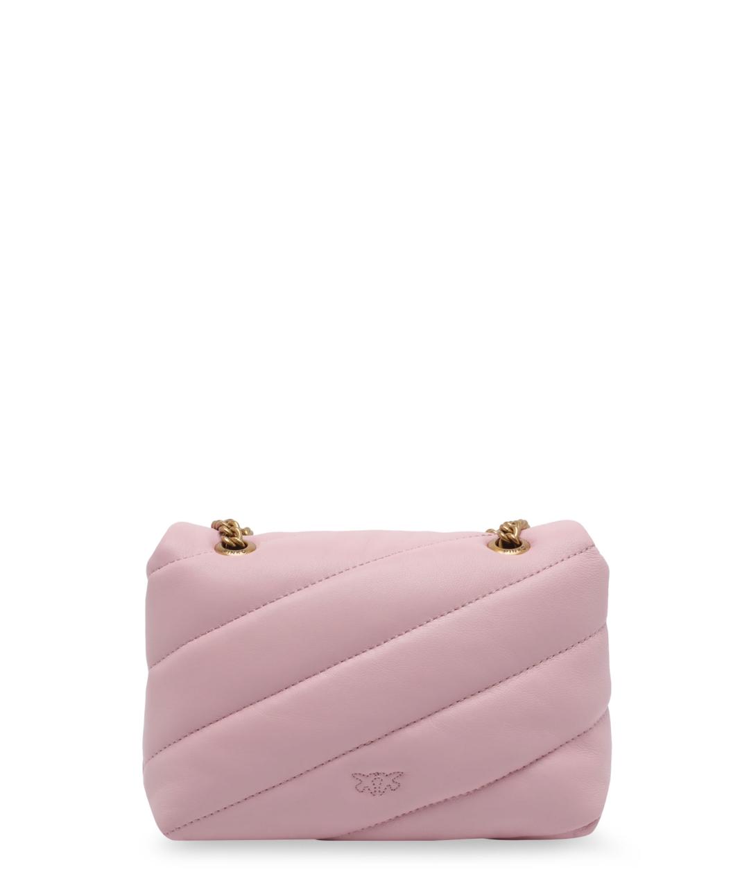 PINKO Розовая кожаная сумка через плечо, фото 2