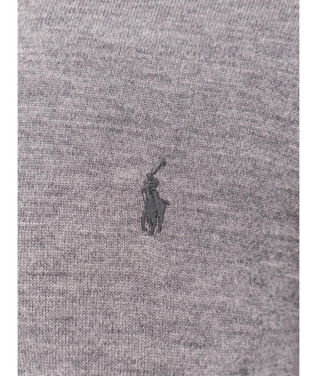 POLO RALPH LAUREN Серый шелковый джемпер / свитер, фото 3