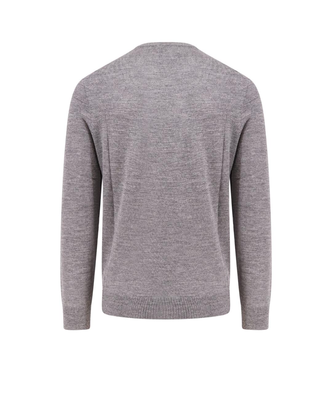 POLO RALPH LAUREN Серый шелковый джемпер / свитер, фото 2