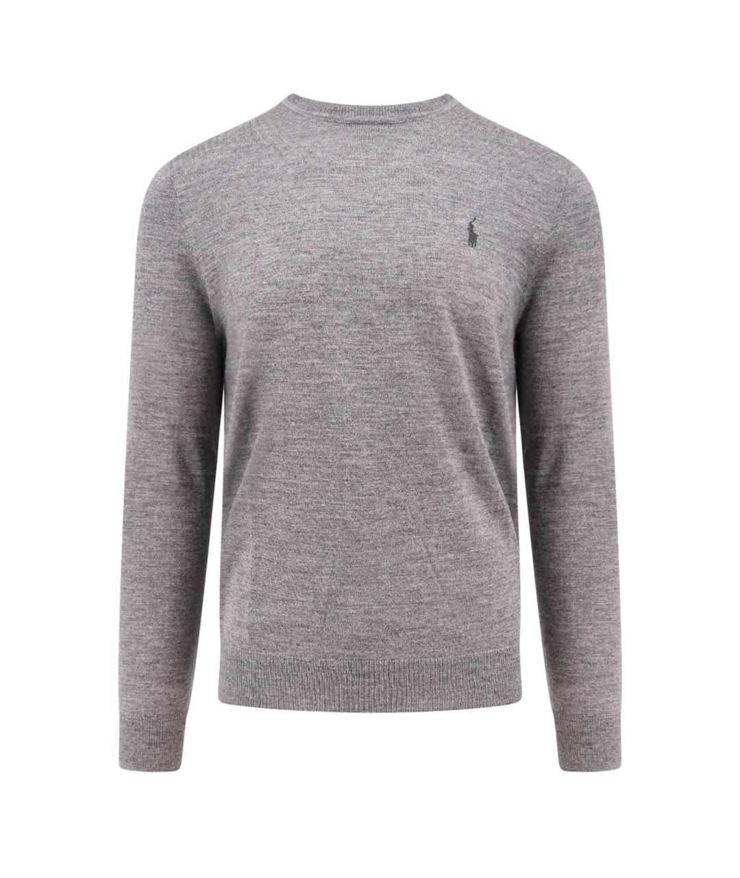 POLO RALPH LAUREN Серый шелковый джемпер / свитер, фото 1
