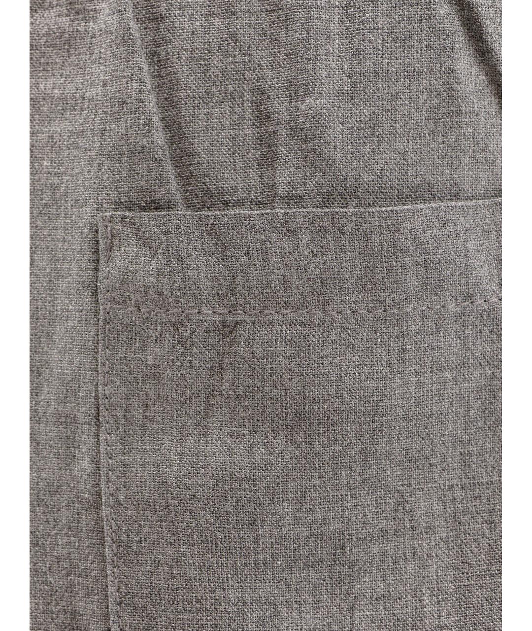 TOTEME Серые вискозные прямые брюки, фото 3