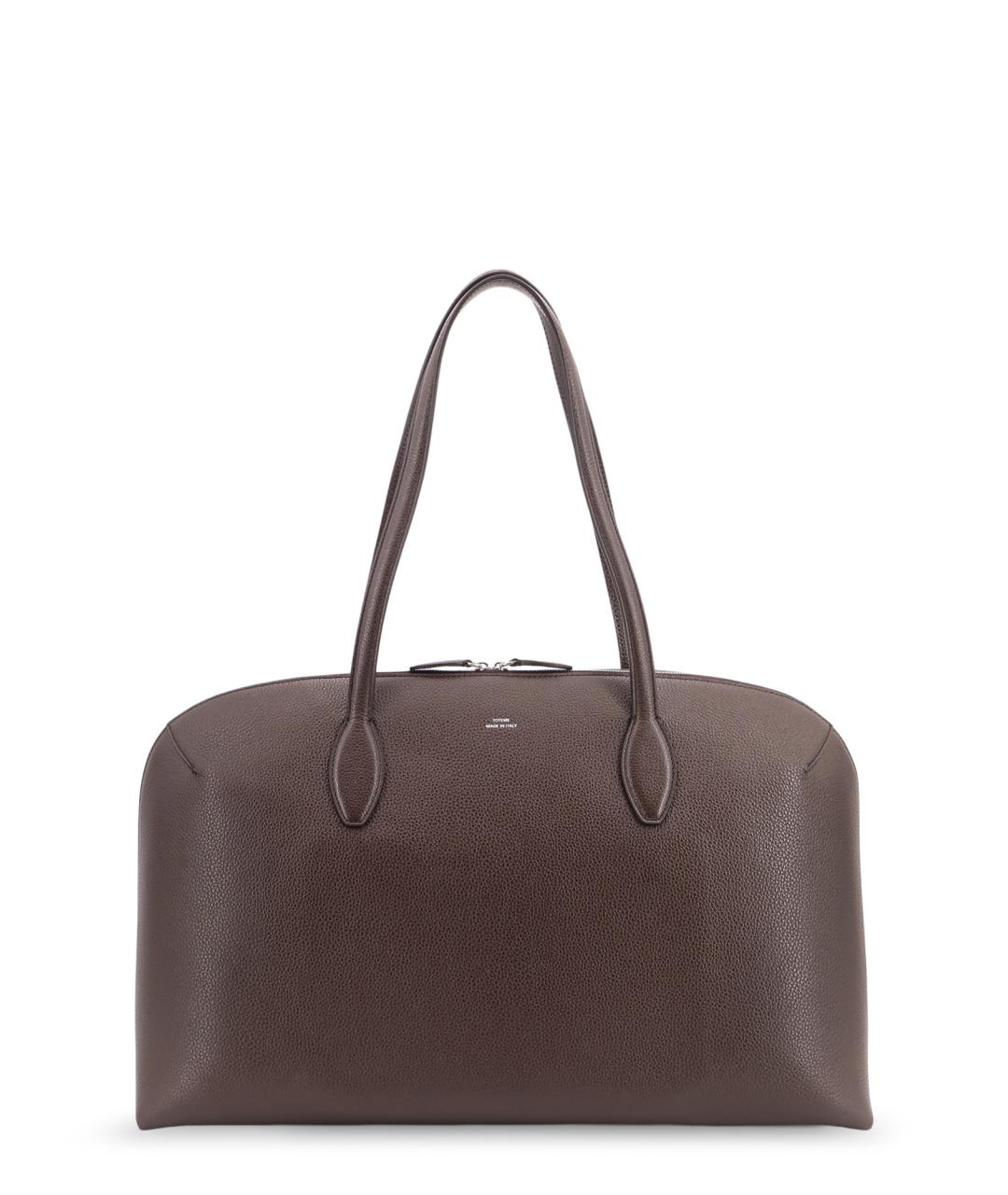 TOTEME Коричневая кожаная сумка тоут, фото 1