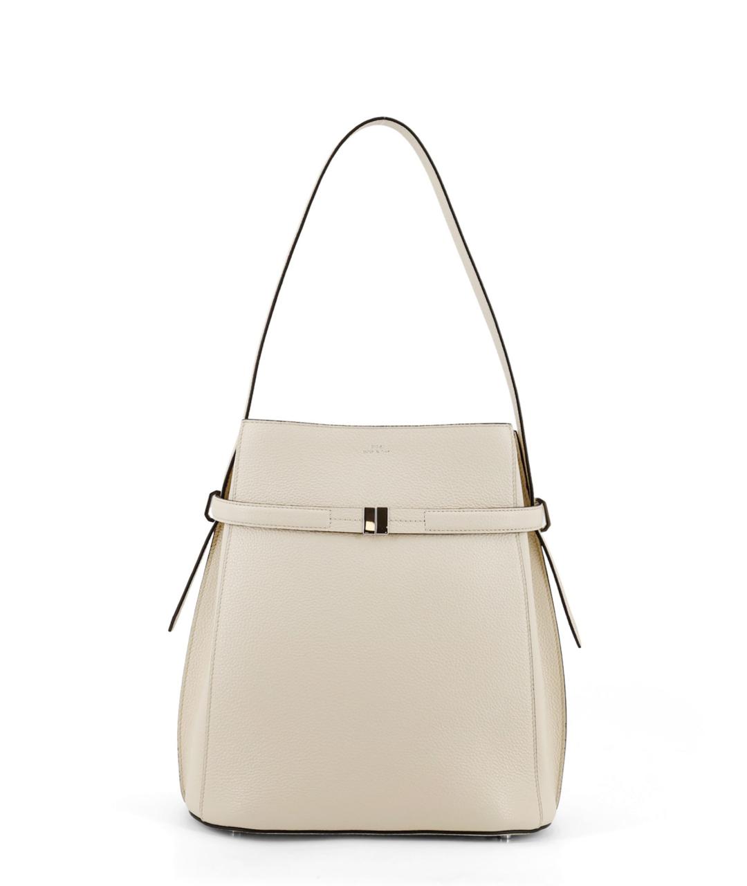 TOTEME Бежевая кожаная сумка через плечо, фото 1