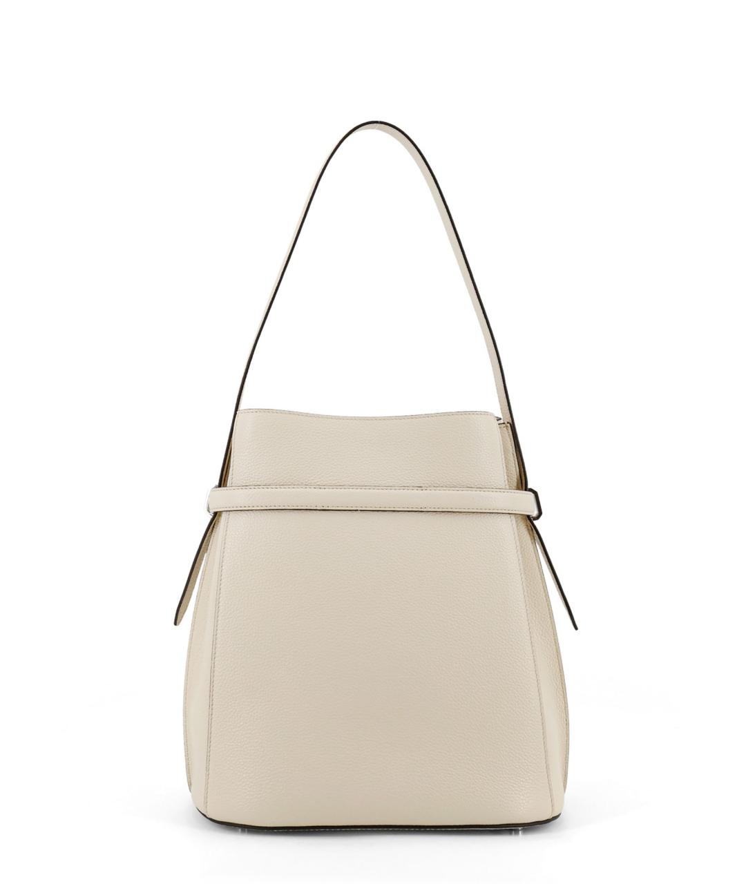 TOTEME Бежевая кожаная сумка через плечо, фото 2