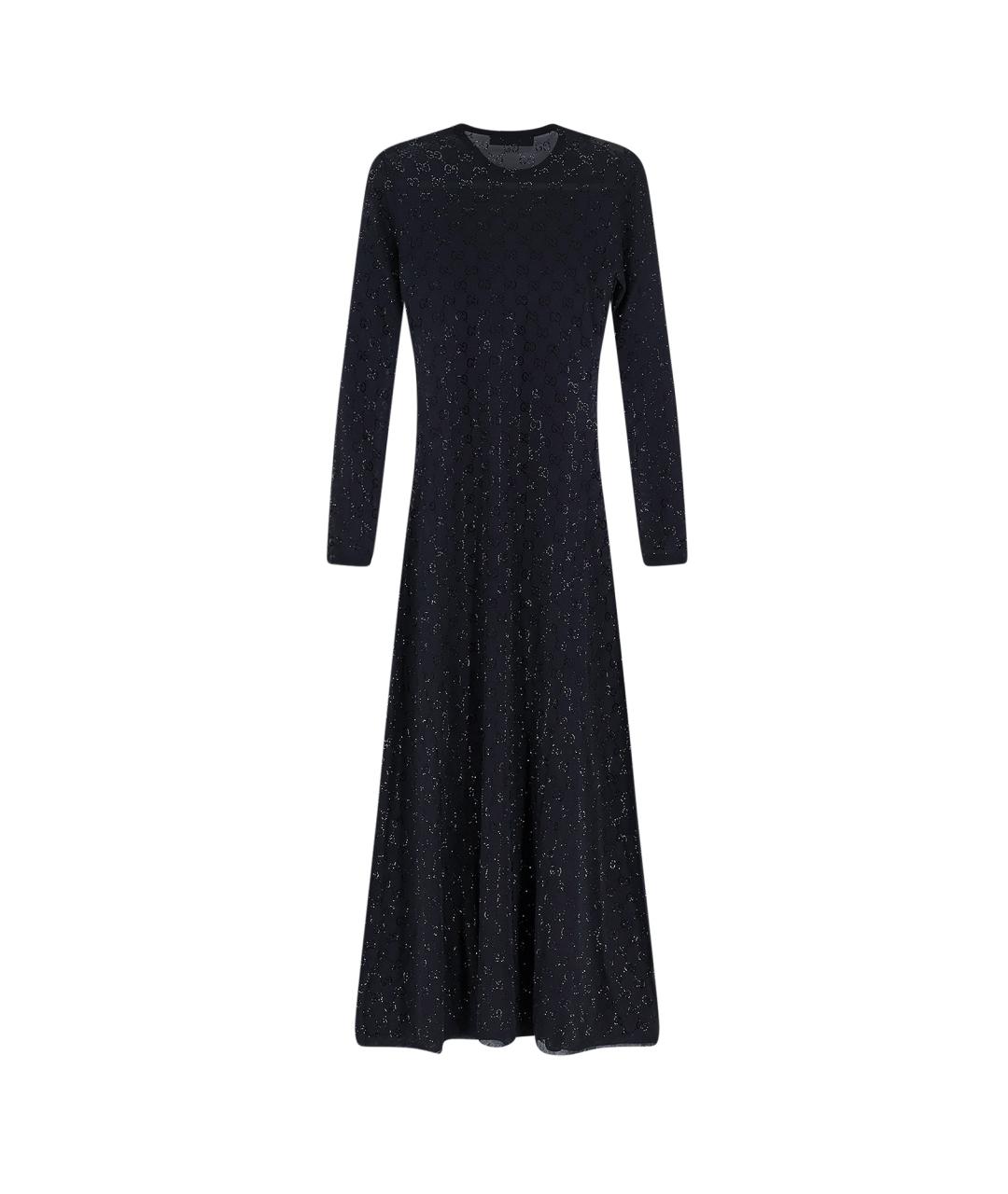 GUCCI Черное вискозное платье, фото 2