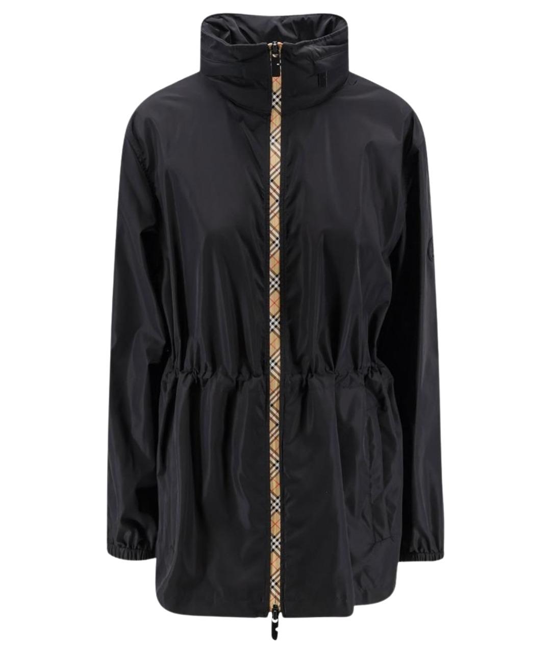 BURBERRY Черная полиамидовая куртка, фото 1