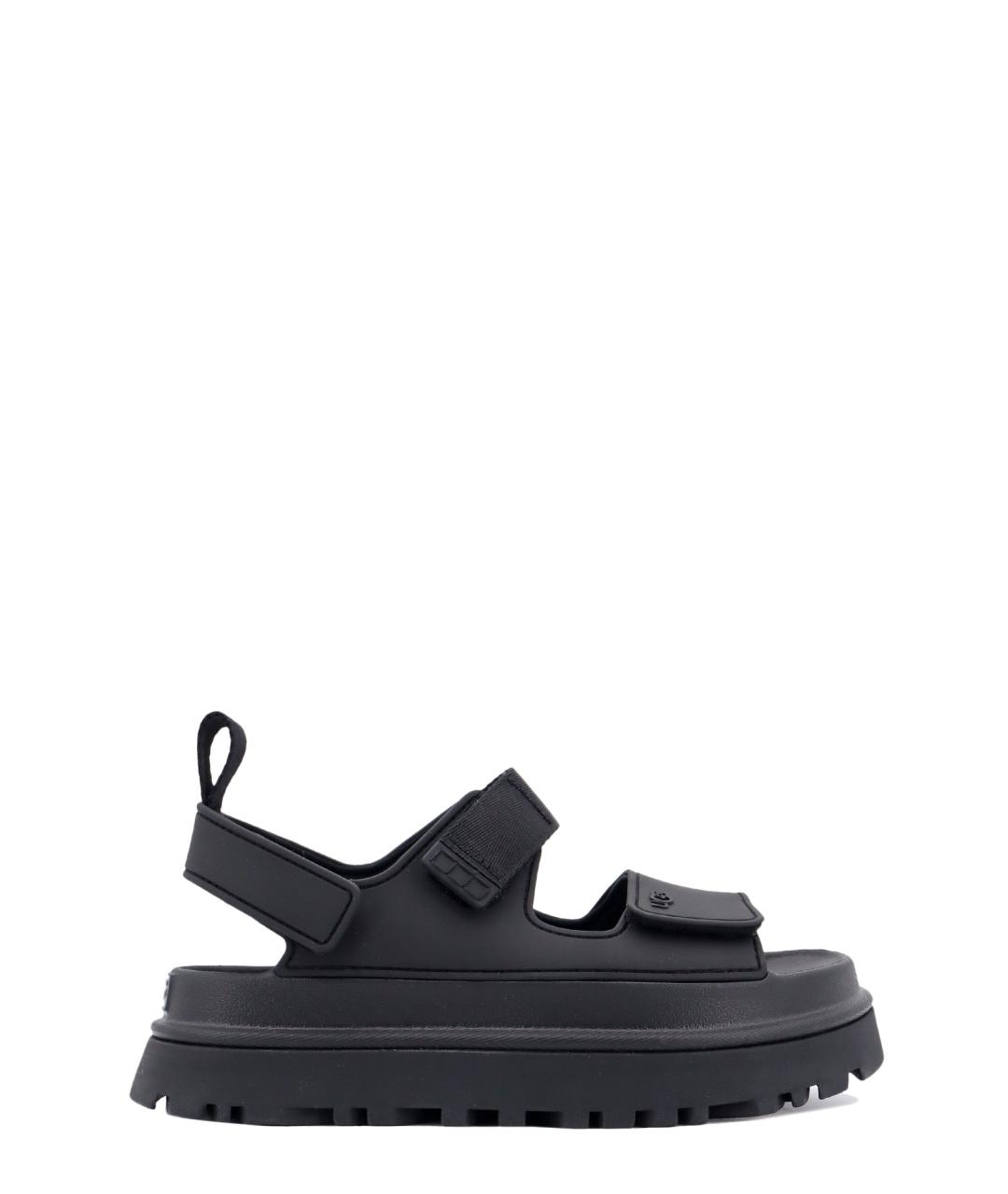 UGG AUSTRALIA Черные босоножки, фото 1