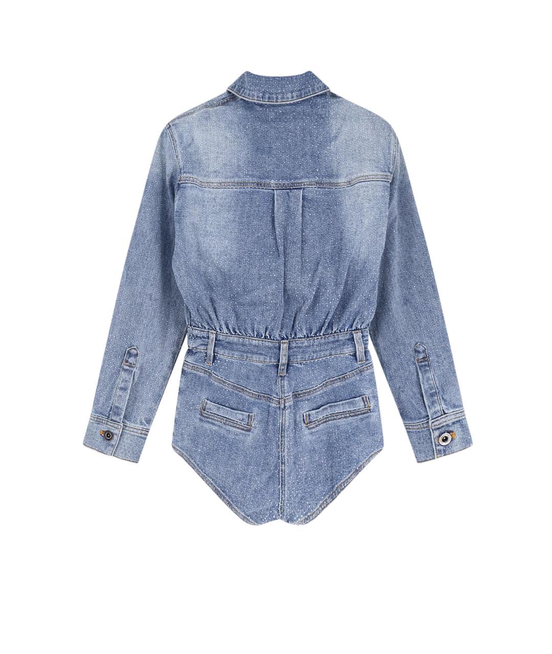 SELF-PORTRAIT Синий хлопковый комбинезон, фото 2