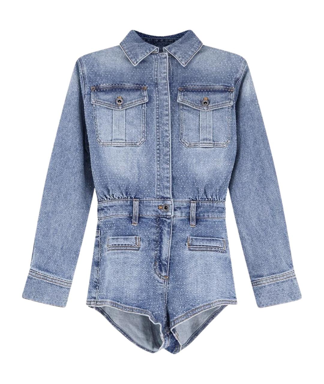 SELF-PORTRAIT Синий хлопковый комбинезон, фото 1